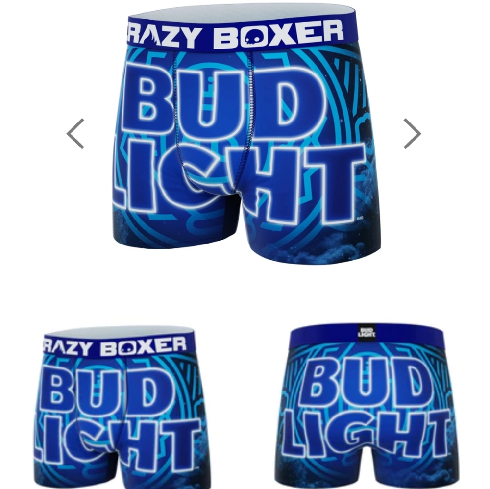 MEN'S BOXER BRIEFSCRAZYBOXER Bud Light Logo Boxer Briefs. - Picture 4 of 5